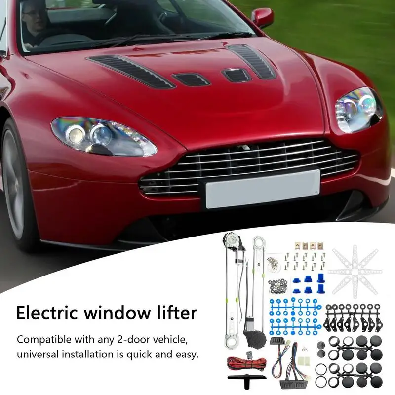 Electric Window Lifter Window Regulator Kit For Car Low-Noise Electric Power Window Lifter With Overload Protector 12V Electric