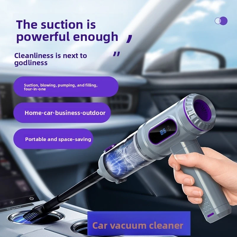 Portable Vacuum Cleaner With High Suction Power, Display Screen, Battery Indica…