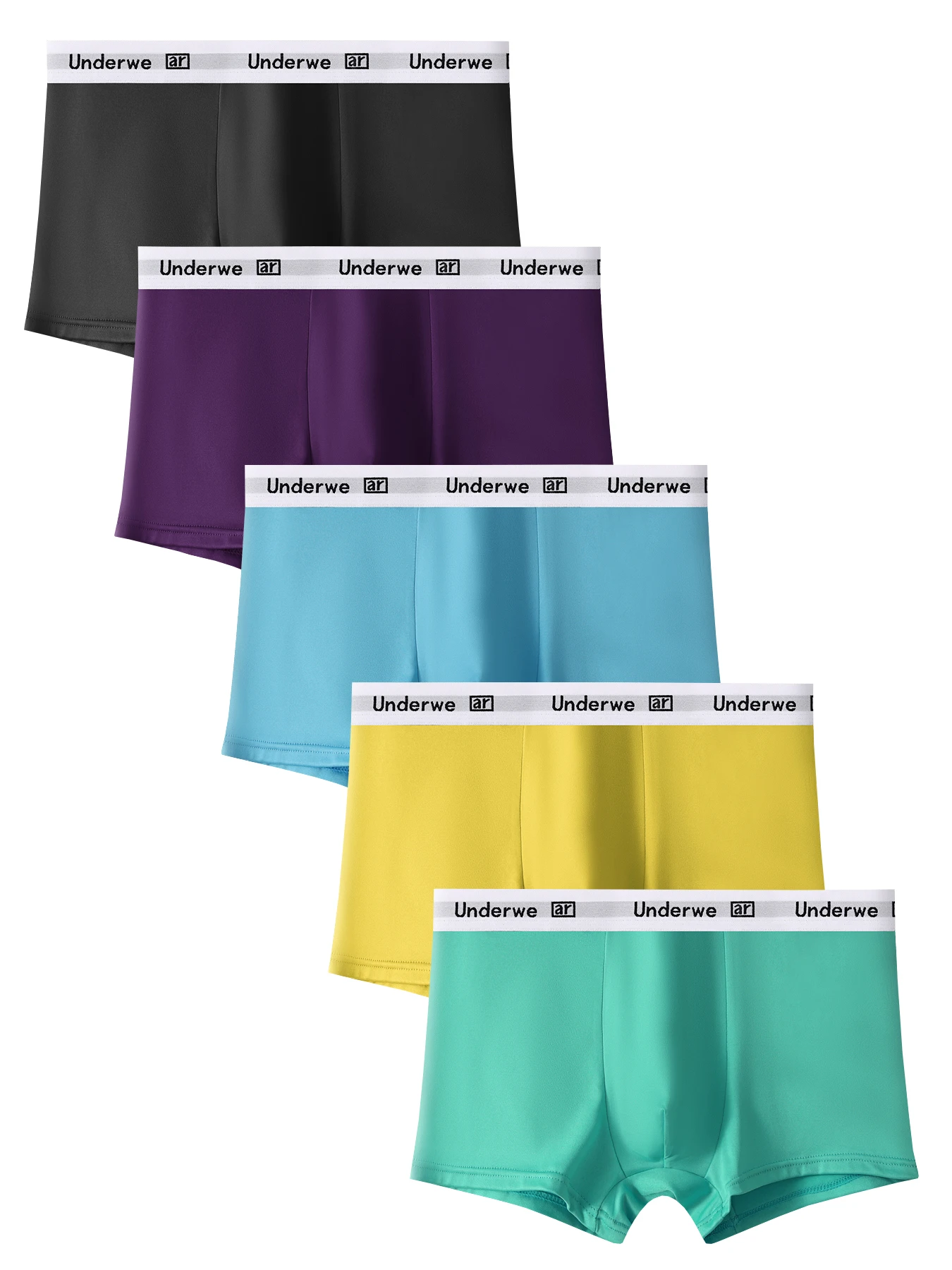 

5 шт. мужское нижнее белье, удобные дышащие мужские боксеры, повседневные трендовые подростковые боксеры