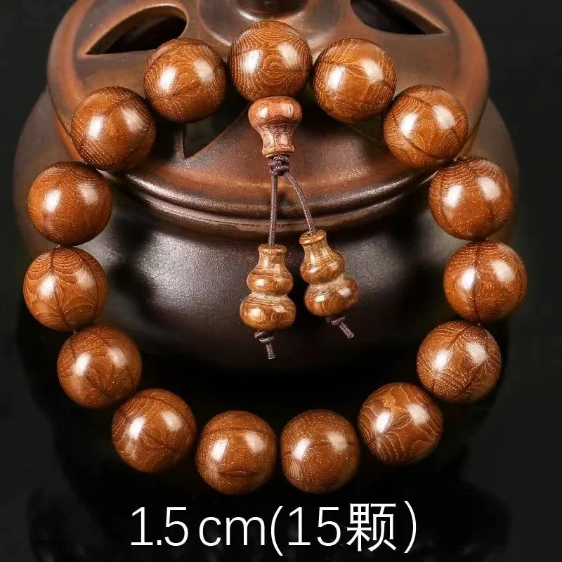 

Abelia Bracelet Buddha Beads Boutique Fidelity Sandalwood Old Materials Small Hole Dragonwood Handmade 108 PCs