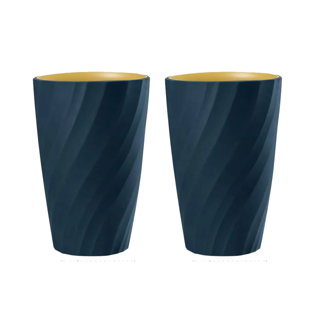2Pcs Toothbrush Cup Sturdy Eco Plastic Home Toothbrush Holder Travel Tooth Mug Utility Gargle Cup Compact Size Bathroom Kitchen