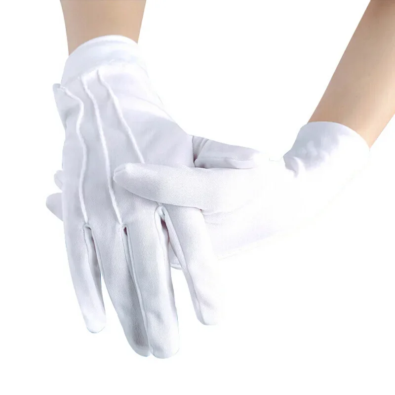 Luvas de proteção solar para homens e mulheres, luvas elásticas curtas, algodão fino, monocromático, protetor solar, preto, branco, moda verão