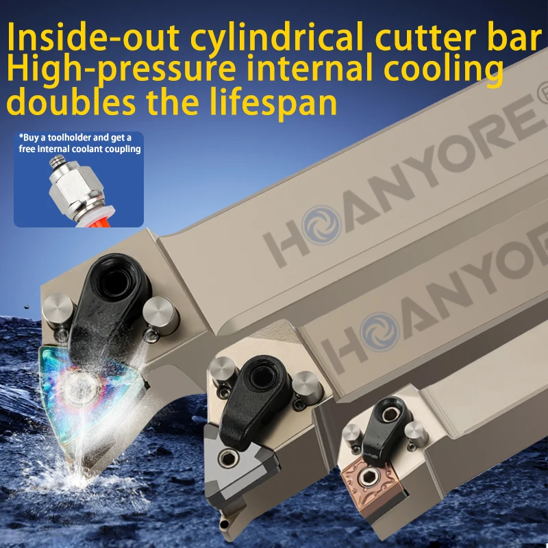 

High Precision Internal Outlet Cylindrical Turning Toolholder MWLNR2525M08 Vibration Resistant Internal Coolant Toolholder