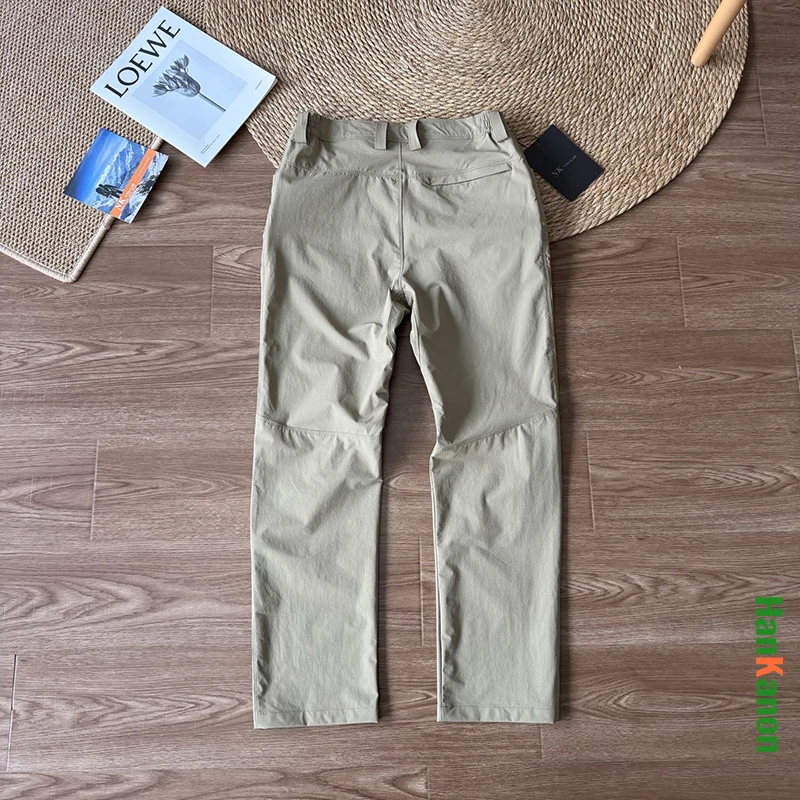 Men's Outdoor Cargo Pants | Windproof Waterproof Hiking Trousers with Elastic Waistband.