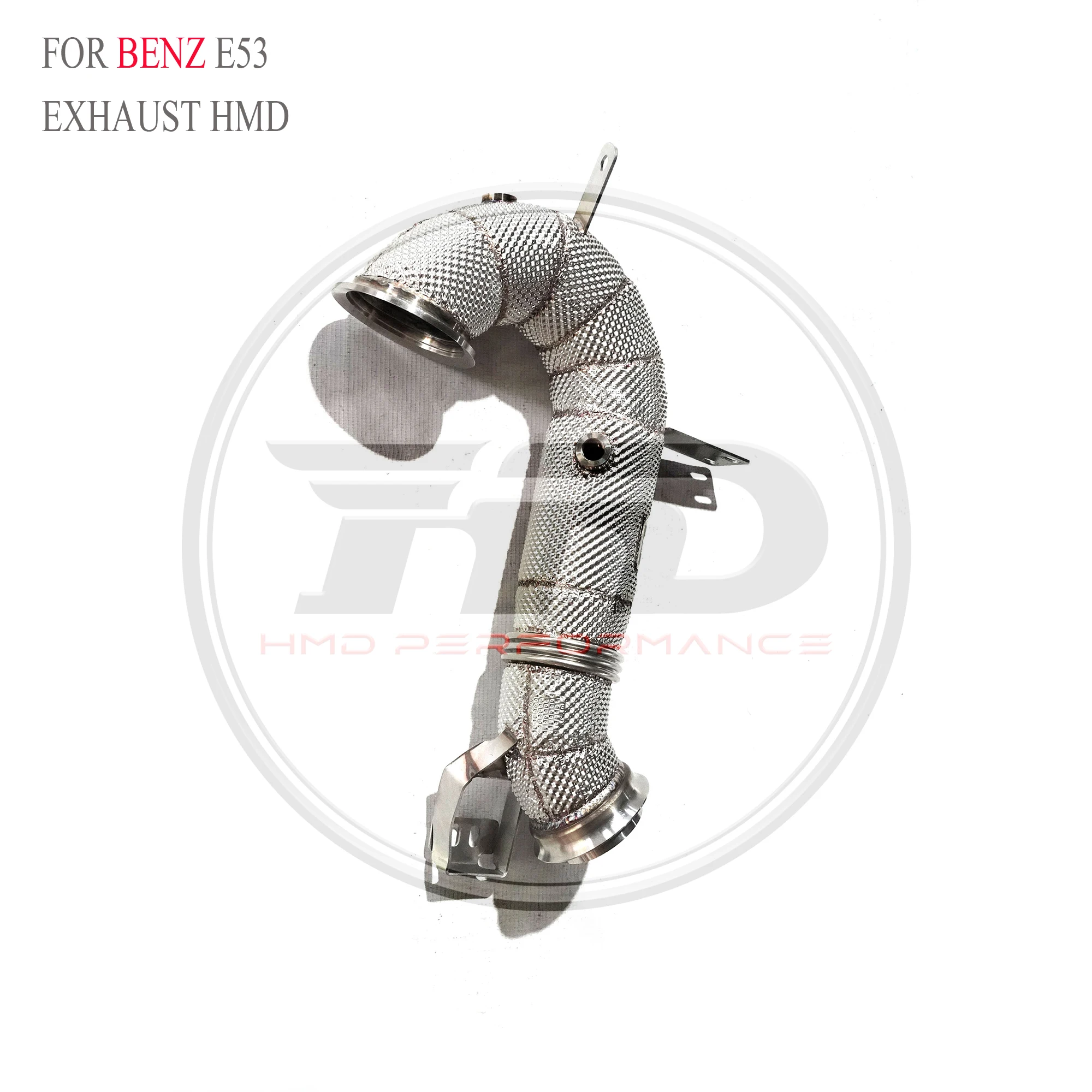 HMD Performance Custom Exhaust No Fault Light Catalyst Downpipe For Mercedes Benz E53 Insulated Downpipe