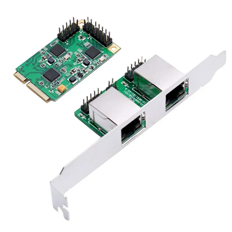 Mini PCI-Express Dual Gigabit Ethernet Controller Card 10/100/1000 BASE-T Ethernet LAN controlle