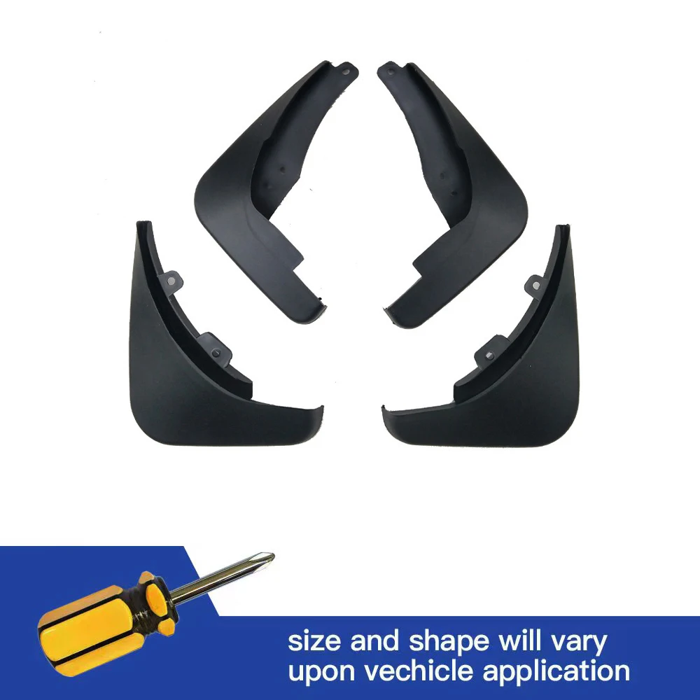 

4Pcs Front & Rear Mud Flaps Splash Guards Mudguards Black Fit For Buick Excelle XT 2008 2009 2010 2011 2012 2013 2014