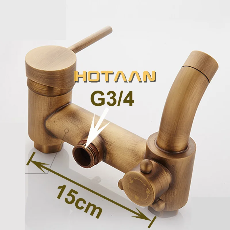 . Antique Bathroom Mixer Bath Tub Copper Mixing Control Valve Wall Mounted Shower Faucet concealed faucet YT-5313-A