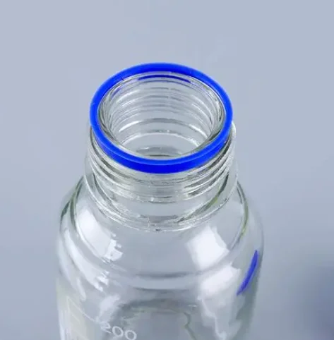 

Blue Cap Threaded 3/4 Port Glass Reagent Bottle for HPLC Mobile Phase Storage Waste Liquid