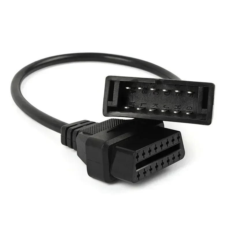 For G-M 12 Pin OBDII OBD2 Auto Diagnostic Connector Adapter Cable 12Pin To 16 Pin Cable for GM Vehicles Auto Scanner Cables