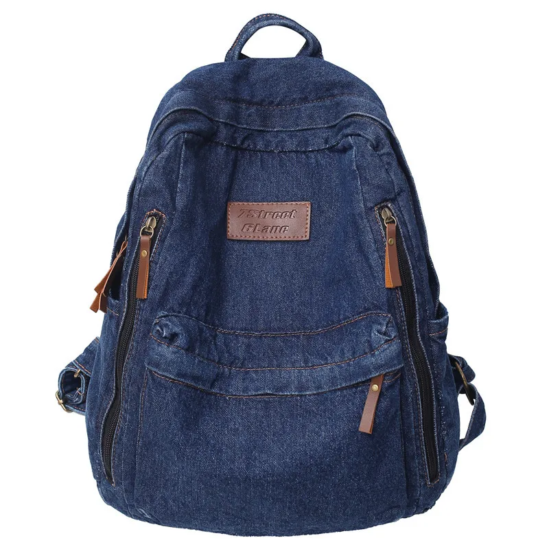 Mochila vaquera informal de gran capacidad para mujer, Mochila de viaje para estudiantes, Bolsa Escolar para niñas, moda