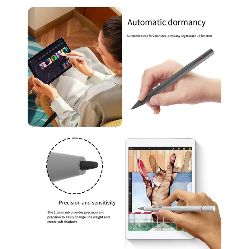 New USI2.0 Pen 4096 Levels Pressure For Duet 3 5/713/714 Tablet Capacitive Pencil Multifunctional Pen