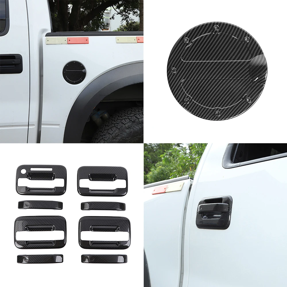 Rearview Mirror Door Outside Handle Fuel Tank Decoration Cover for Ford F150 2009 2010 2011 2012 2013 2014 Exterior Accessories