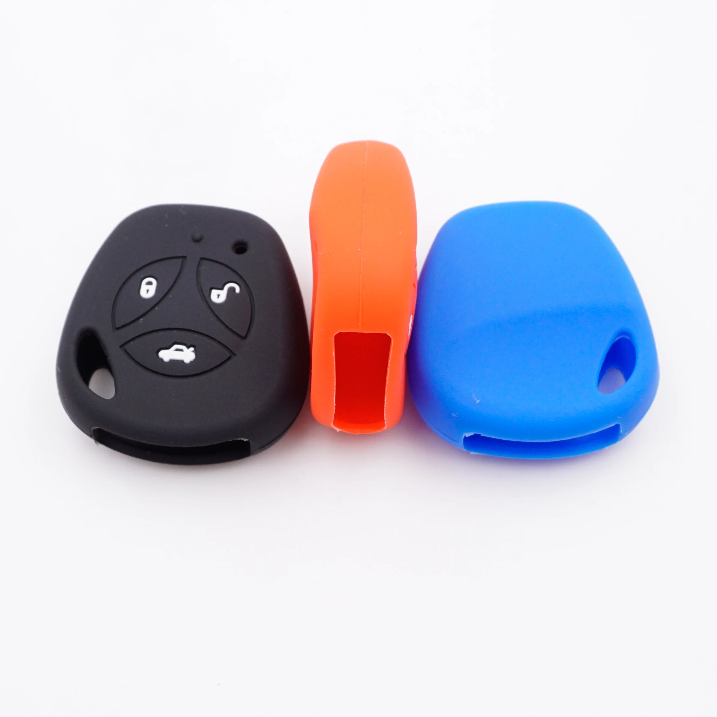 Xinyuexin Car-Styling Silicone Car Key Cover For LADA Priora Sedan sport Kalina Granta Vesta X-Ray Remote Key FOB Case 3Buttons