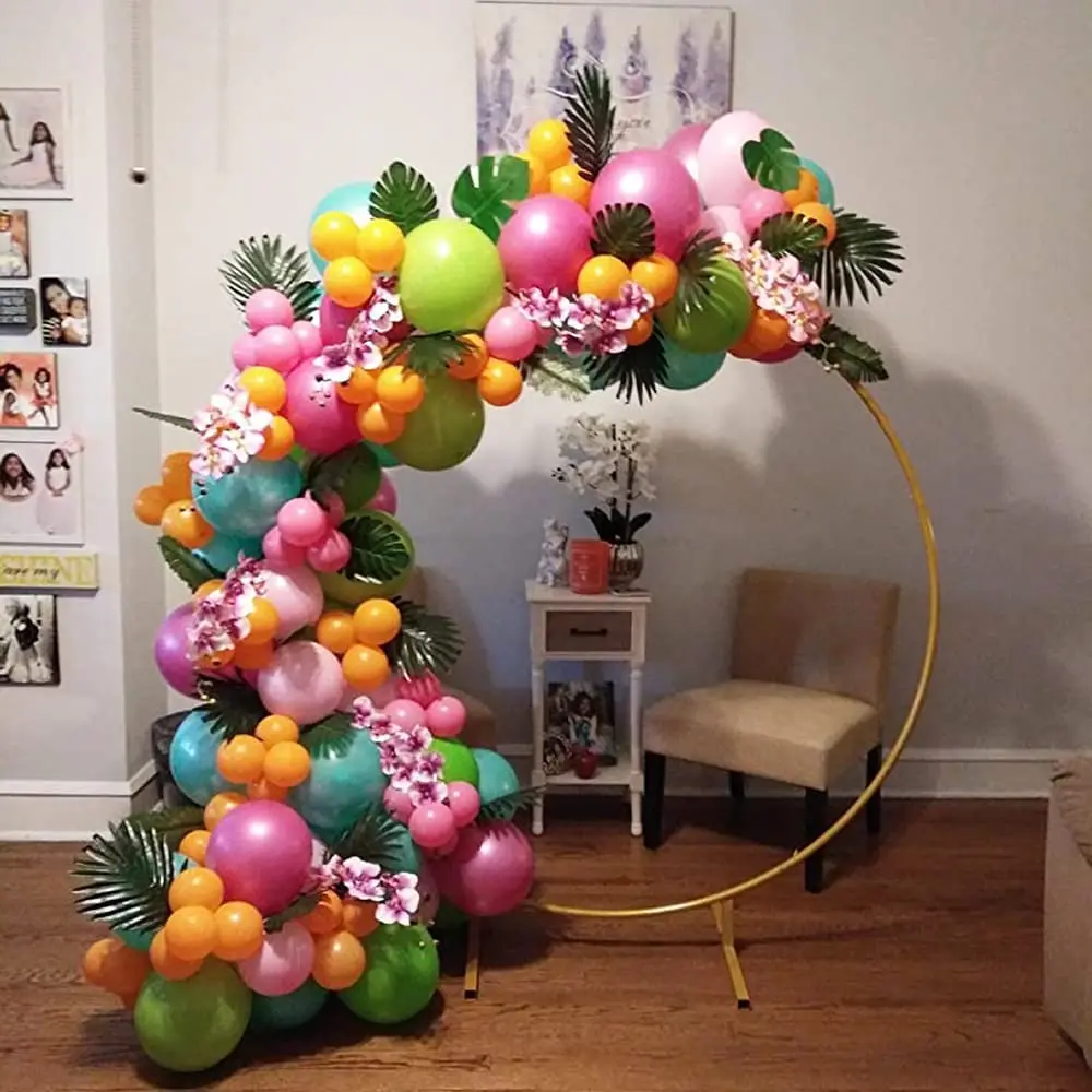 Yannew Künstliche Monstera Tropische große Palmblätter für Dschungel-Safari-Geburtstagsparty-Dekoration Hawaii Luau Mottoparty-Pflanzen – Detail 5