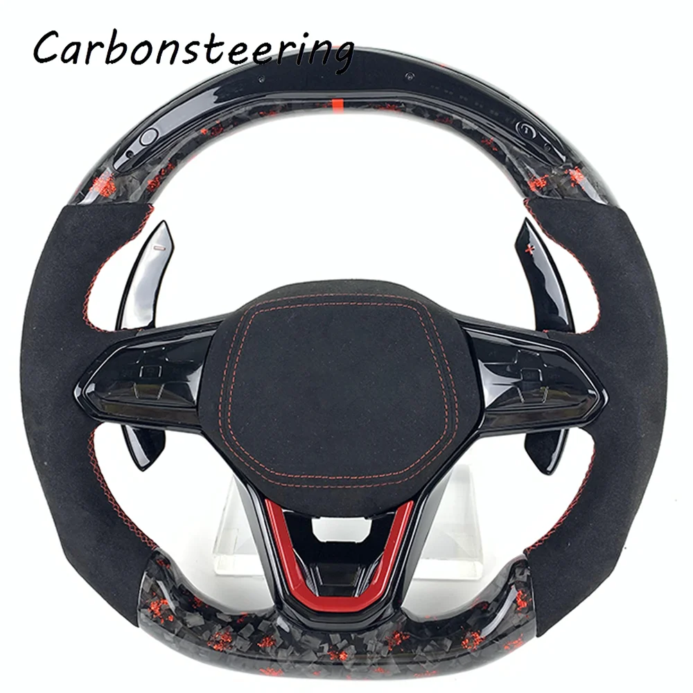 Car accessories for Volkswagen Golf Customized forged carbon fiber steering wheel for golf5 golf6 golf7 golf8 series upgrades