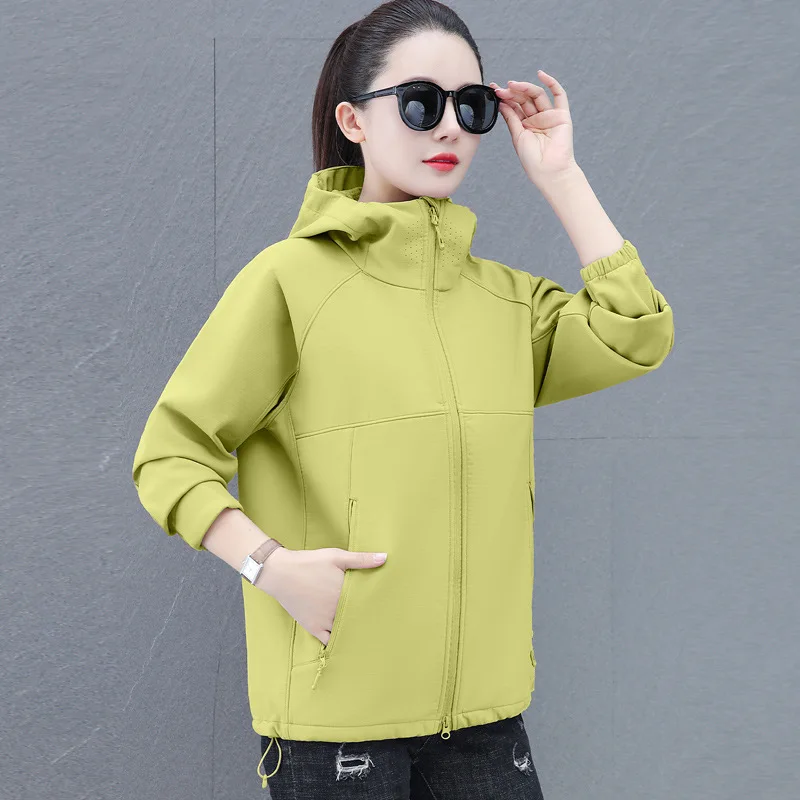 

Женский Тренч, весенне-осенняя уличная верхняя одежда, новинка 2025 года, свободный дышащий однотонный топ, женские ветровки Gabardina Mujer