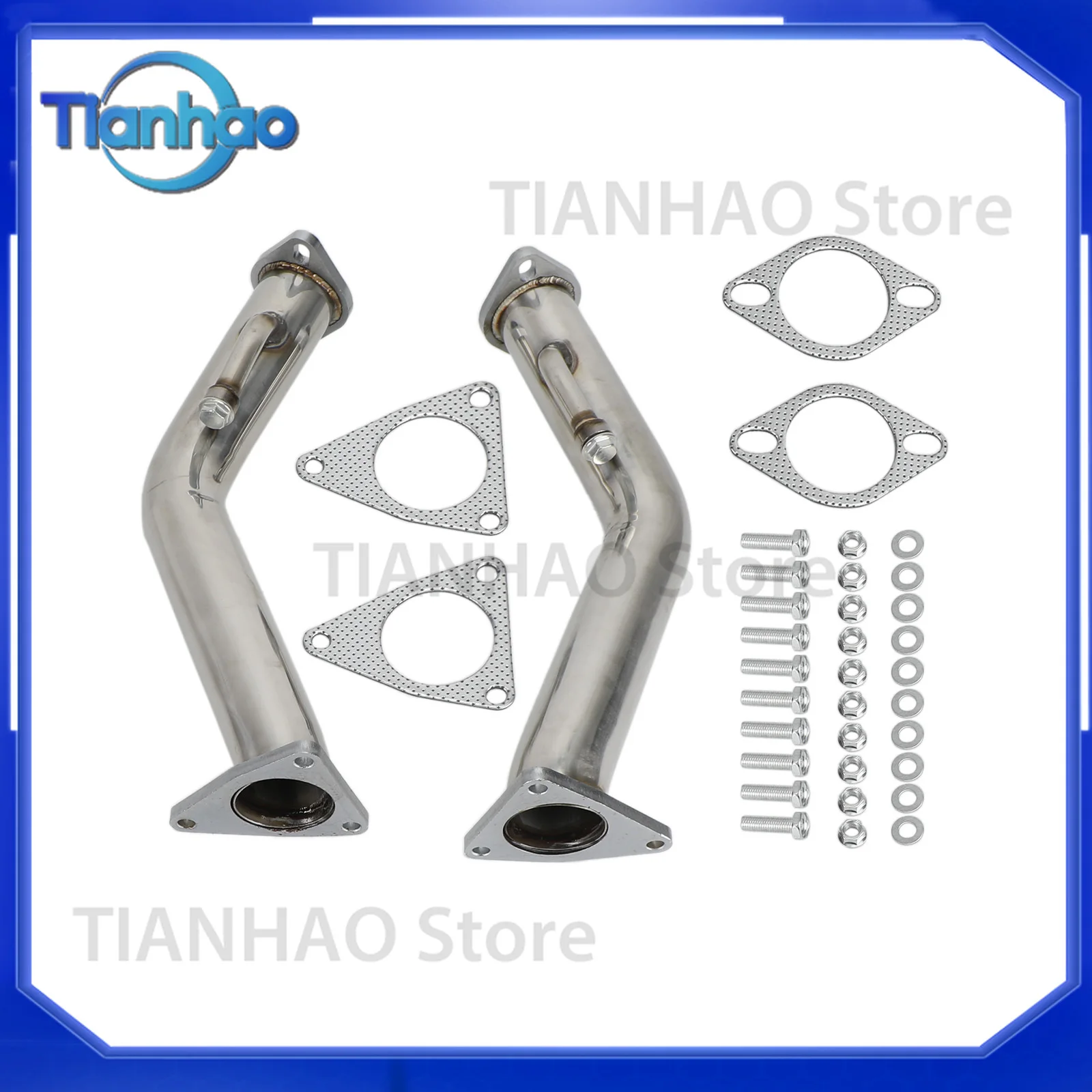 Test Pipes Exhaust Down Pipe for Nissan 370Z Z34 2009–2018 for Infiniti G37 Q50 Q60 3.7L V6 2008–2013