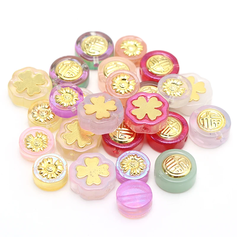 الخرز الزجاجي المسطح والمستدير لصنع الحلي ، أحجام متعددة ، ألوان مختلطة ، سوار وقلادة تصنعها بنفسك ، إكسسوارات مصباح ، 20: 50