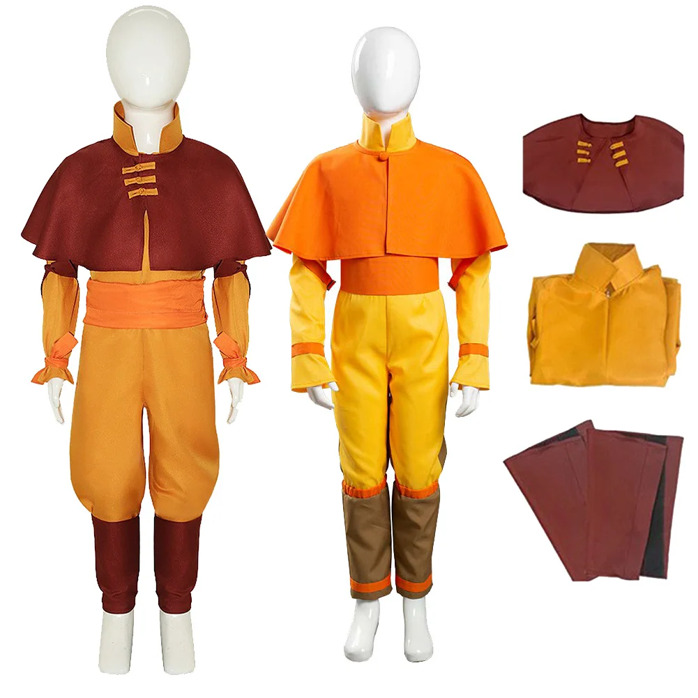 

Cartoon Last Cosplay Airbender Cosplay Aang Role Play Costumes Disguise Halloween Carnival Party Fantasia Suit Kids Children