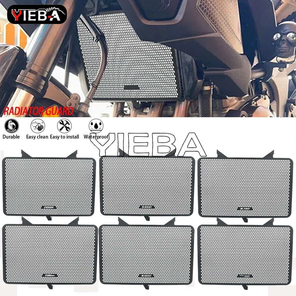 

For Kawasaki Versys 1000 Z750/S/R Z800 Z1000 R/SX 2007-2026 Ninja 1000SX 1100SX Motorcycle Radiator Grille Guard Cover Protector