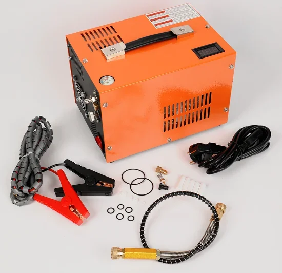 pcp compressor 4500psi 30mpa 110v 12V 220V portable 300 bar automatic stop pump with built-in transformer pcp pump