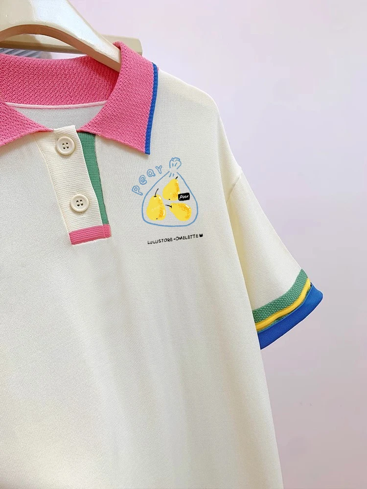 เสื้อยืดลายการ์ตูนสีสันสดใส สไตล์ลำลอง เหมาะสำหรับฤดูร้อน ใส่ได้ทุกโอกาส ทั้งชายและหญิง