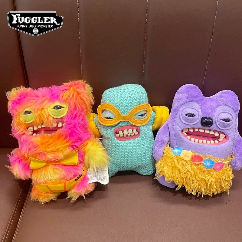 

Оригинальные плюшевые игрушки Fuggler: серия «Веселые монстры» для отпуска, забавные, милые, уродливые монстры с пуговицами-глазами, настольные украшения, подарки. Хит продаж!