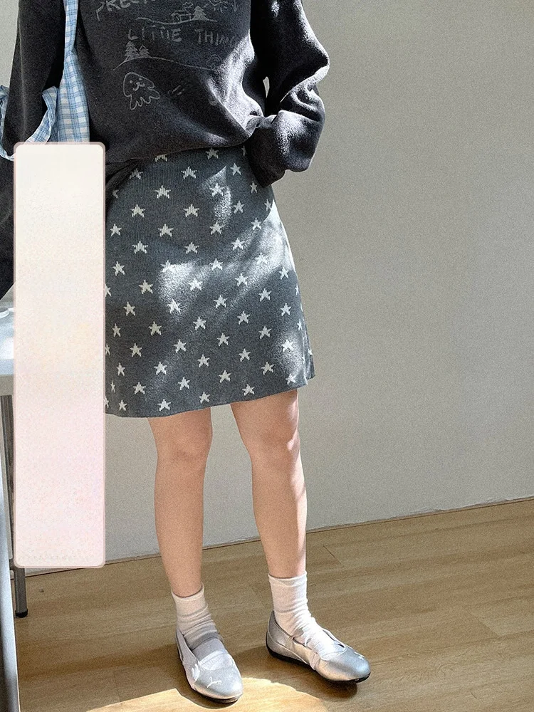 

Женская короткая вязаная юбка А-силуэта больших размеров, уникальный дизайн, весенняя коллекция, стройнящая миди-юбка, модная женская одежда Весна 2026