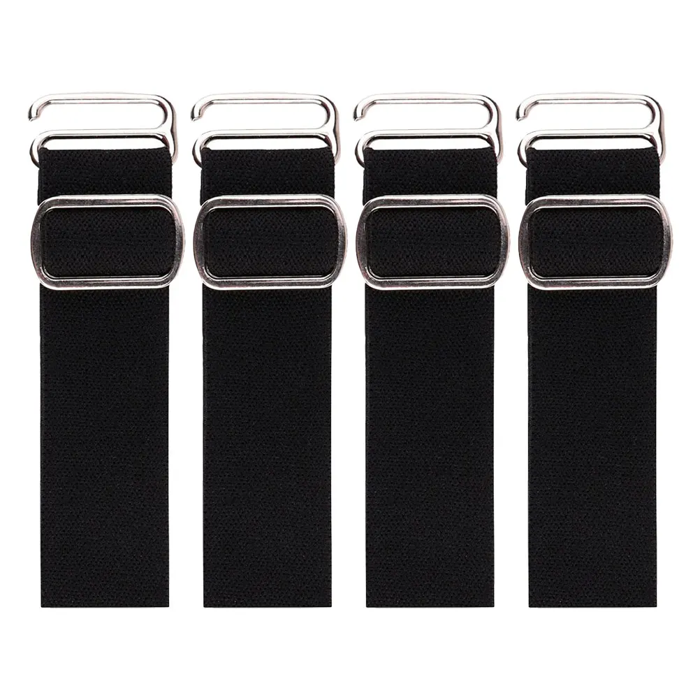 

4pcs Hat Adjustment Elastic Band 25C Encryption 10cm Replaceable Cap Extender Snapback Buckle Adjustable Hat Straps For Back