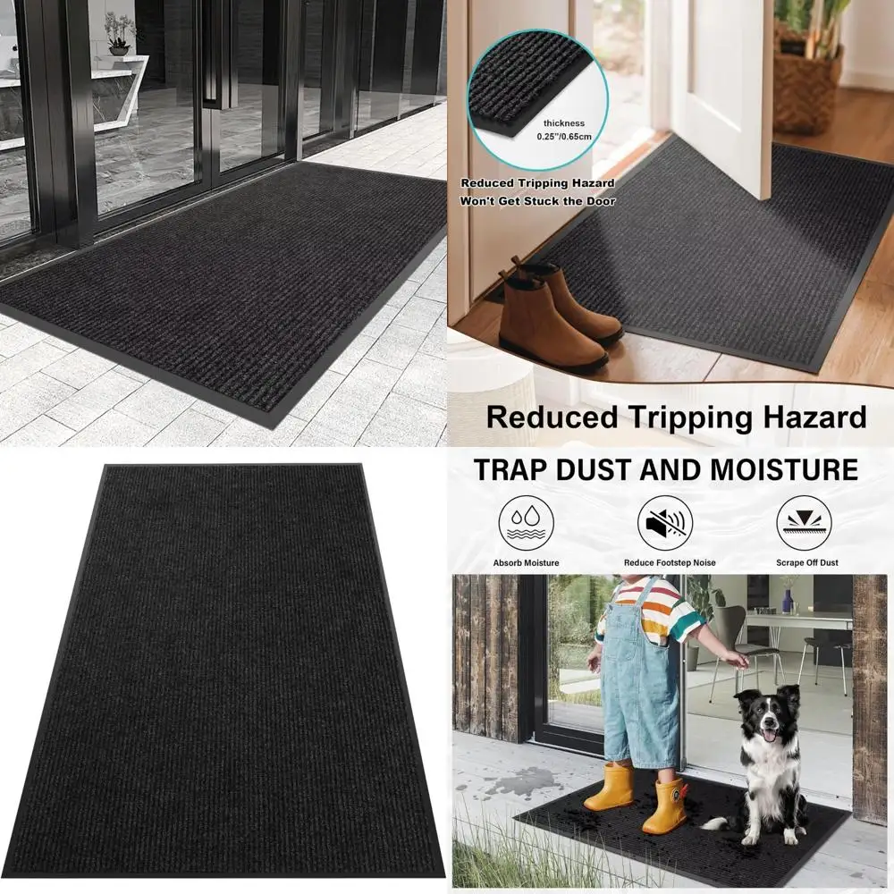 

Customizable Heavy Duty Waterproof Entrance Doormat, 2x16 Feet, All Weather, Rubber Backed Mat for Commercial Use