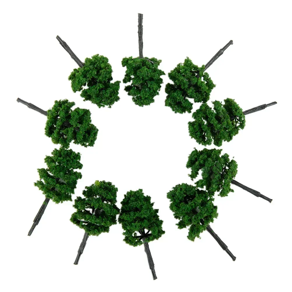 10pcs 5cm Train Railway Model Trees Scenery Diorama Layout Artificial Miniature Tree Plastic Sandtable Model Scenery - Image 5