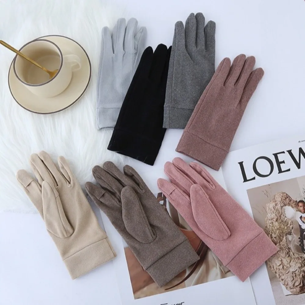 New Warm Winter Gloves Windproof Coldproof Driving Mittens Full Finger Dralon Full Finger Gloves for Outdoor Cycling Skiing