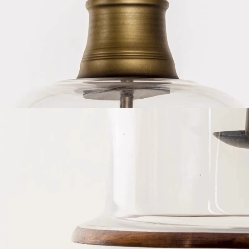 مطعم الثريا الأمريكية الرجعية مدخل الممر الممر قلادة ضوء غرفة نوم بار مصمم الفن زجاج إبداعي مصابيح معلقة