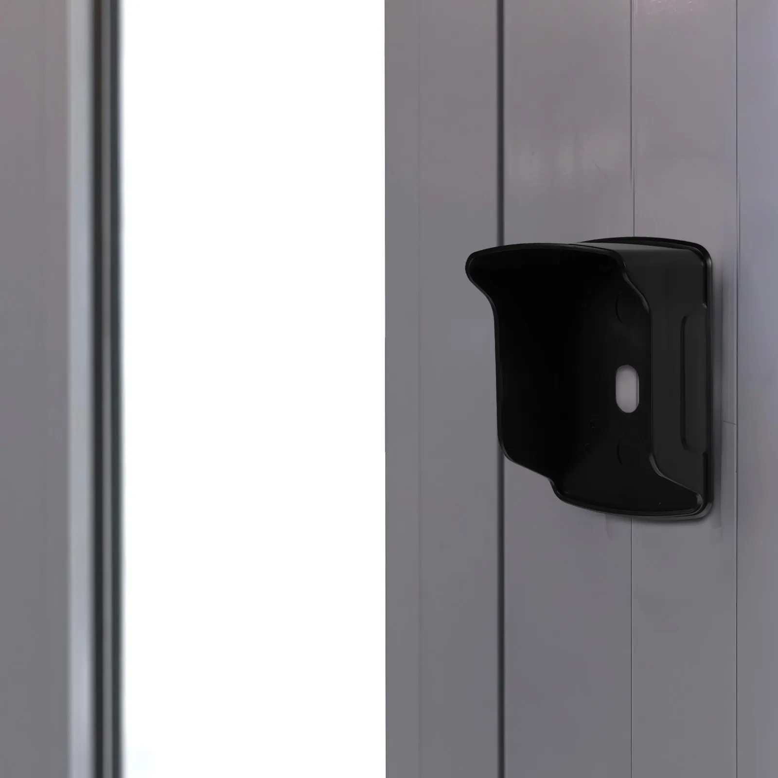 Waterproof Black Plastic Doorbell Rain Cover Outdoor Protector for Fingerprint Access Control Machine Rainproof Hood