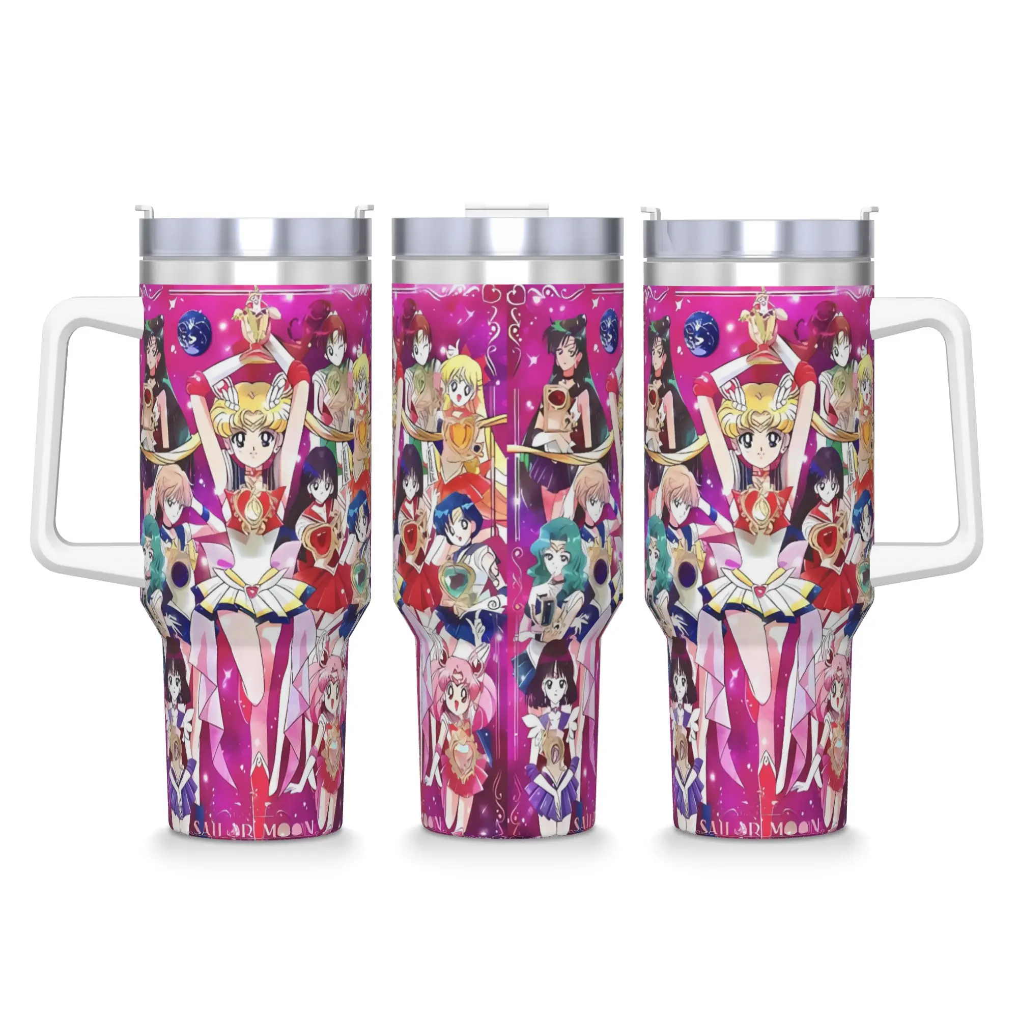 Stainless Steel Tumbler Y2K Anime S-Sailors Moons (3) Thermal Mug  Keep Heat Cold Drink Mugs Cup Beach Printed Water Bottle