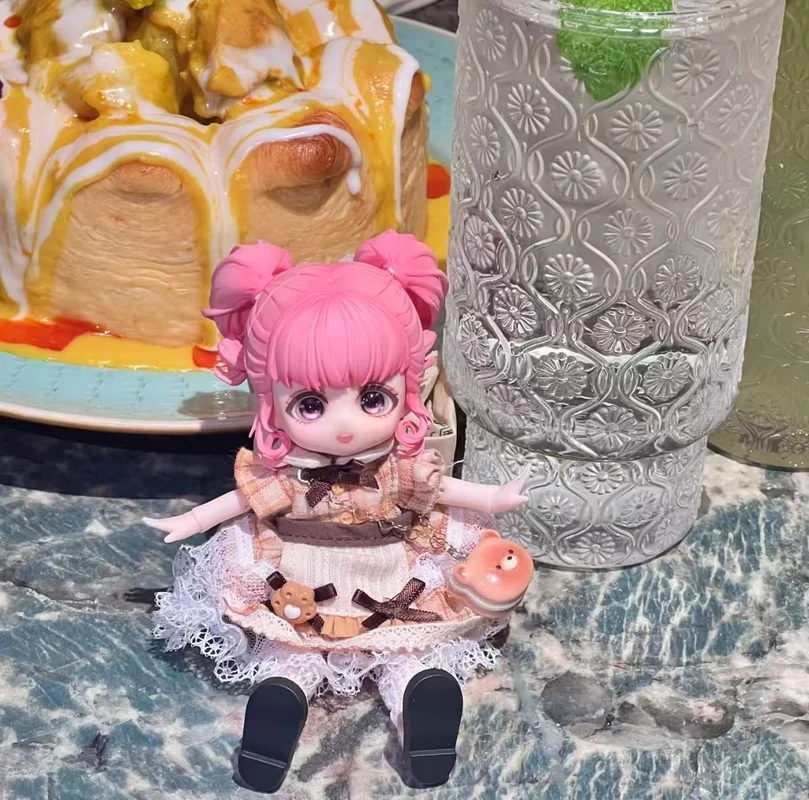 

Only Clothes Suit For 12 Points Bjd Dolls Dessert Series Sugar Crispy Puff Doll Clothes Skirt Handmade Doll Dress Set Girl Gifts