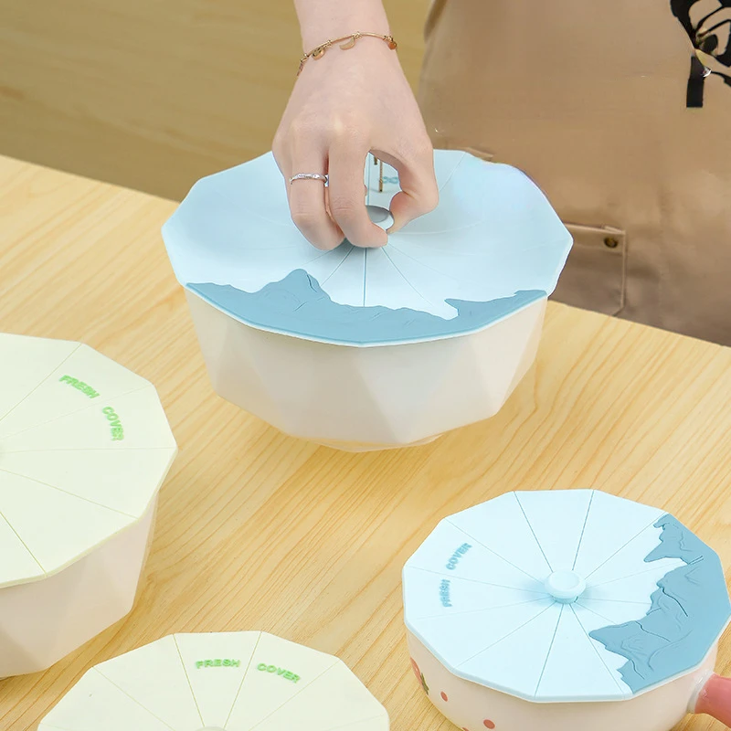 

Многофункциональная Крышка для сохранения свежести, герметичная крышка для чаши, холодильник, силикон против запаха, креативная Крышка для чашки, кухонная пластиковая упаковка C