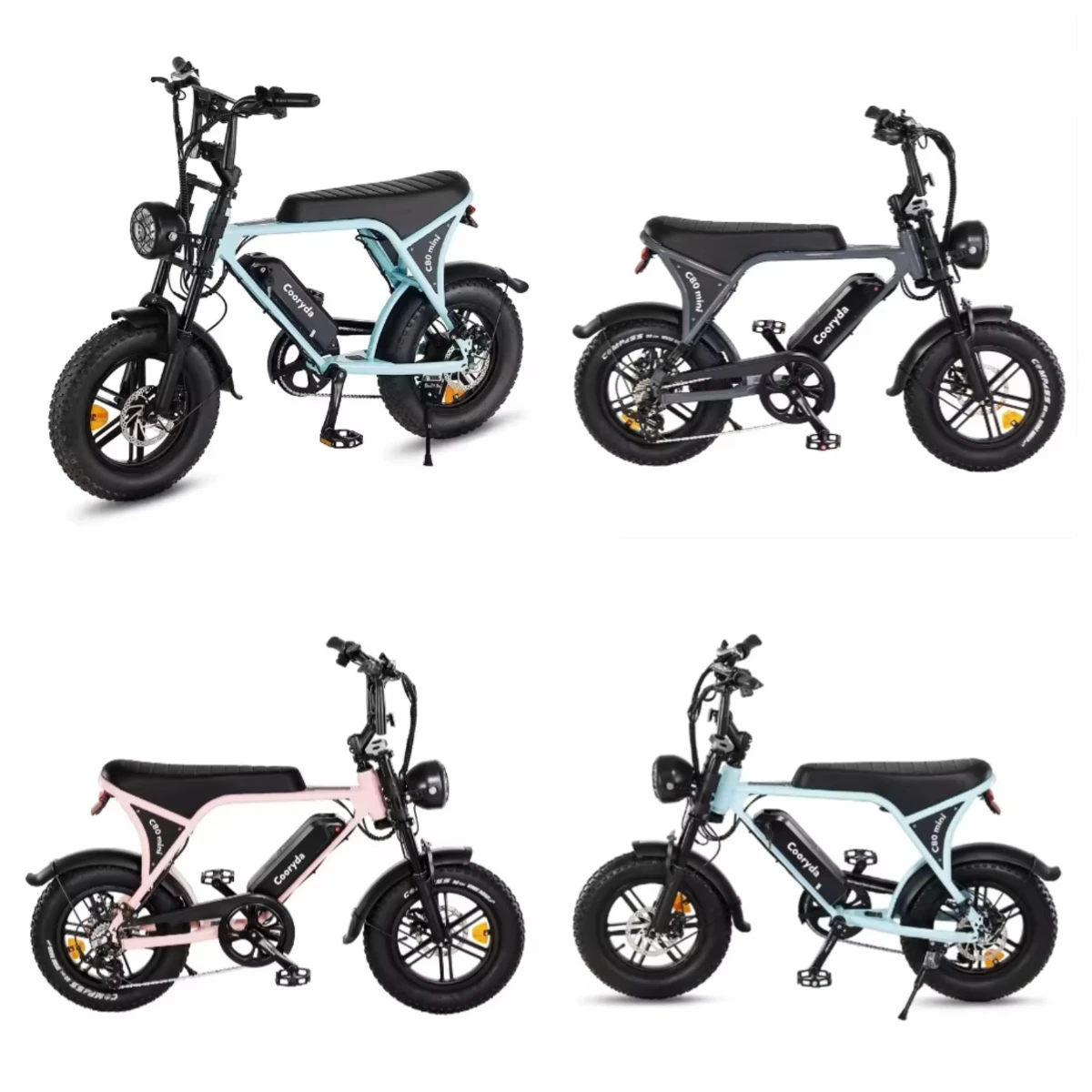 

Zuimi High-end High Performance Ebike 350Watt V8 Fatbike 48V 15Ah Electric Bicycle 16 Inch Fat Tire E-bike V8 Bike Long Tail