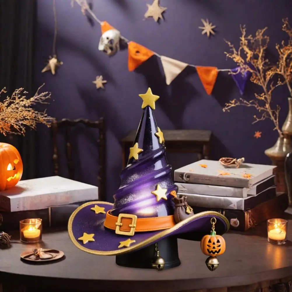 Led Night Light Spooky Witch Hat Night Light Set for Halloween Party Decor Led Ornament Trio for Fun Festive Atmosphere Spooky