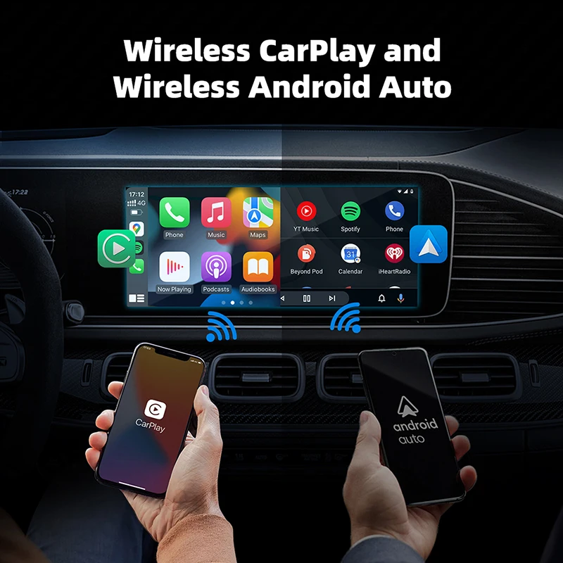 2025 CarPlay Smart Ai Box Android Wireless CarPlay Android Auto Adapter For Netflix For YouTube TikTok car intelligent systems