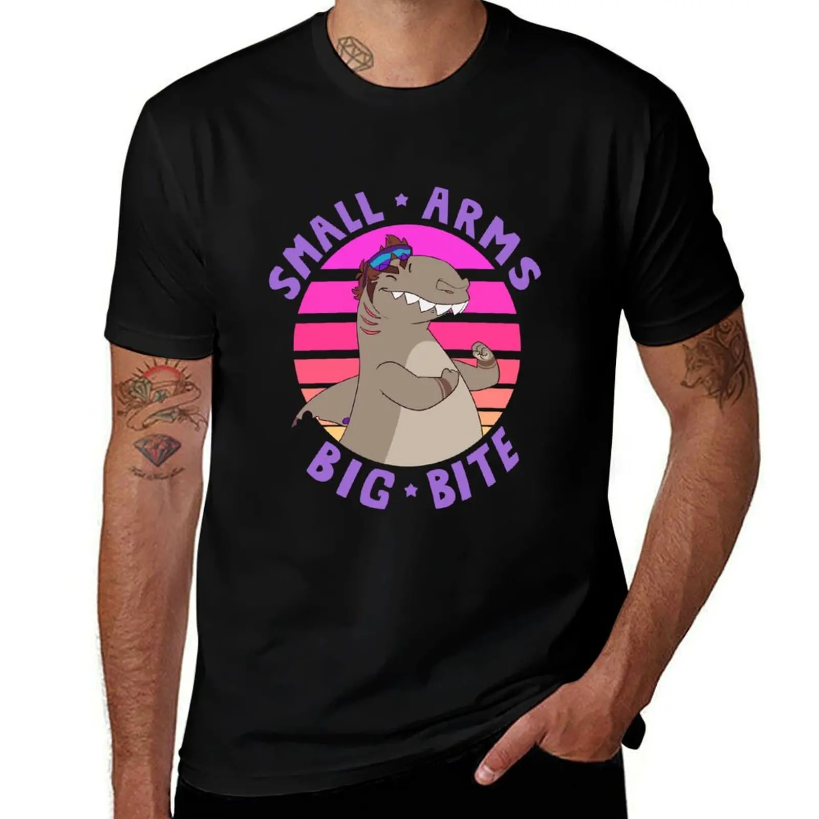 Small Arms . Big Bite T-Shirt Thanksgiving Casual Tee T-Shirt