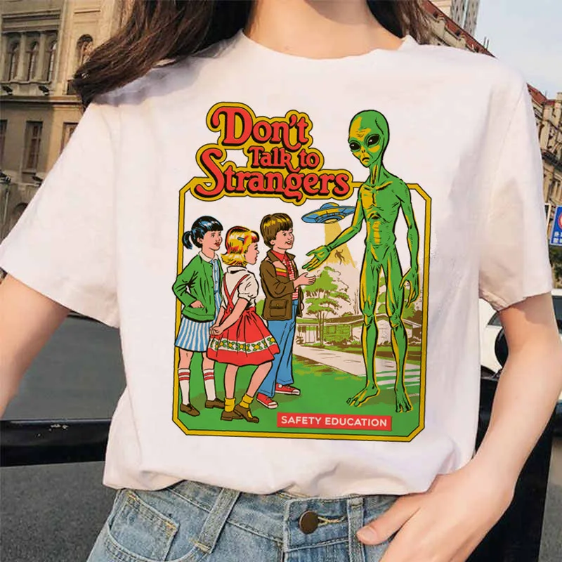 Let's Summon Demons Aesthetic T-shirt Men's Summer Casual Harajuku Cartoon Printed Satan Short Sleeve Top Camiseta Street Wear