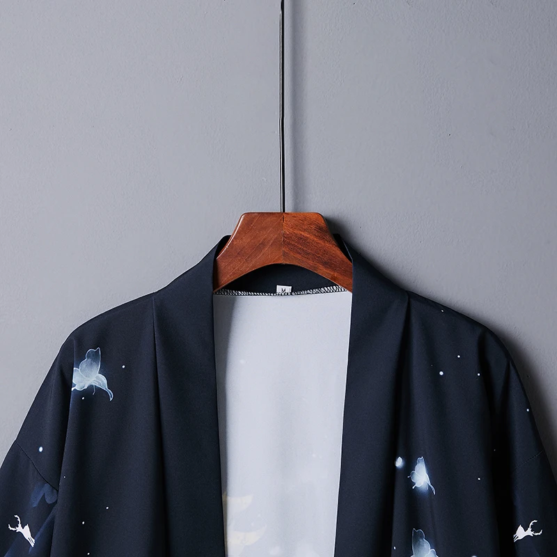 Japanese Retro Anime Kimono Cardigan Chinese Style Loose Versatile Student Haori Robe Sun Protection Clothing