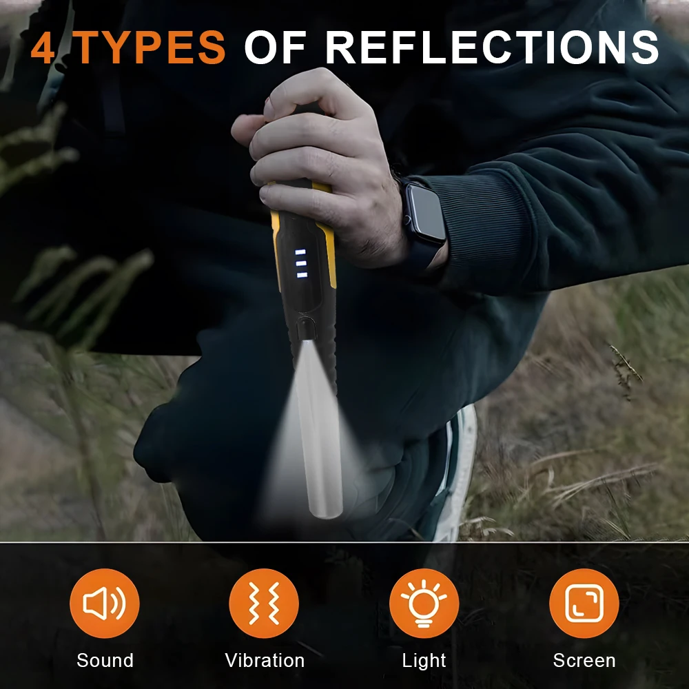 Waterproof  High Sensitivity Handheld Metal Detector Alarm Modes Sound/Vibration/Sound &Vibration with LED Screen 1 Year