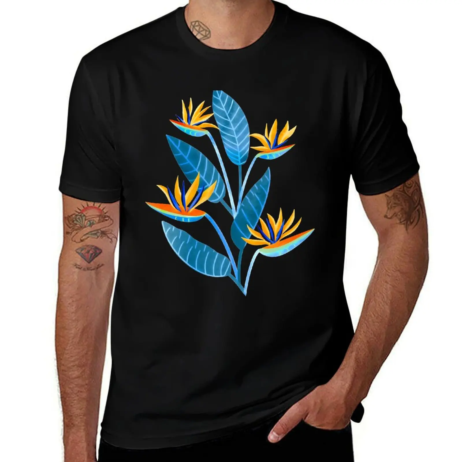 

Strelitzia Flowers - Cobalt Blue T-Shirt t shirt for man man t shirt luxury graphic t shirts for man T-Shirt