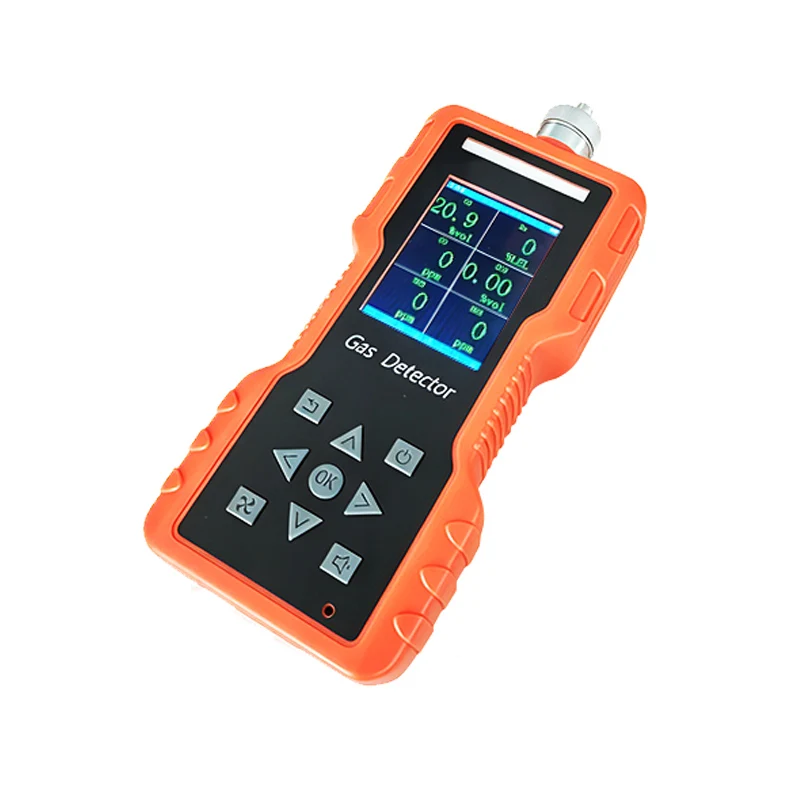 Explosion-proof Portable Pump 6 Gas Detector CH4 O2 CO H2S SO2 NH3 CO2 O3 NO2 Customized