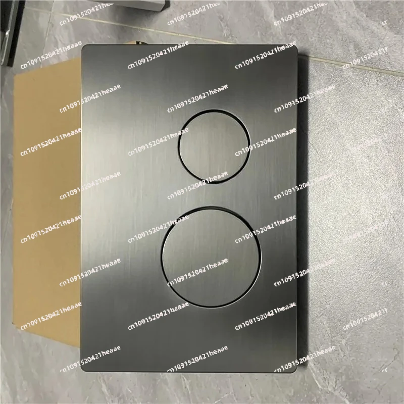 

Кнопка для расширения водонапорного бака, встраиваемая в стену, для панели смыва водонапорного бака, цвет серый матовый, скрывает монтажные элементы.