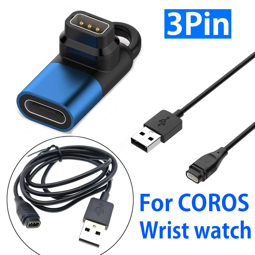 Type C Charging Adapter For COROS APEX 2 Pro/APEX 42mm 46mm USB-C Charger Connector for COROS Pace 3/Pace 2/Vertix/Vertix 2