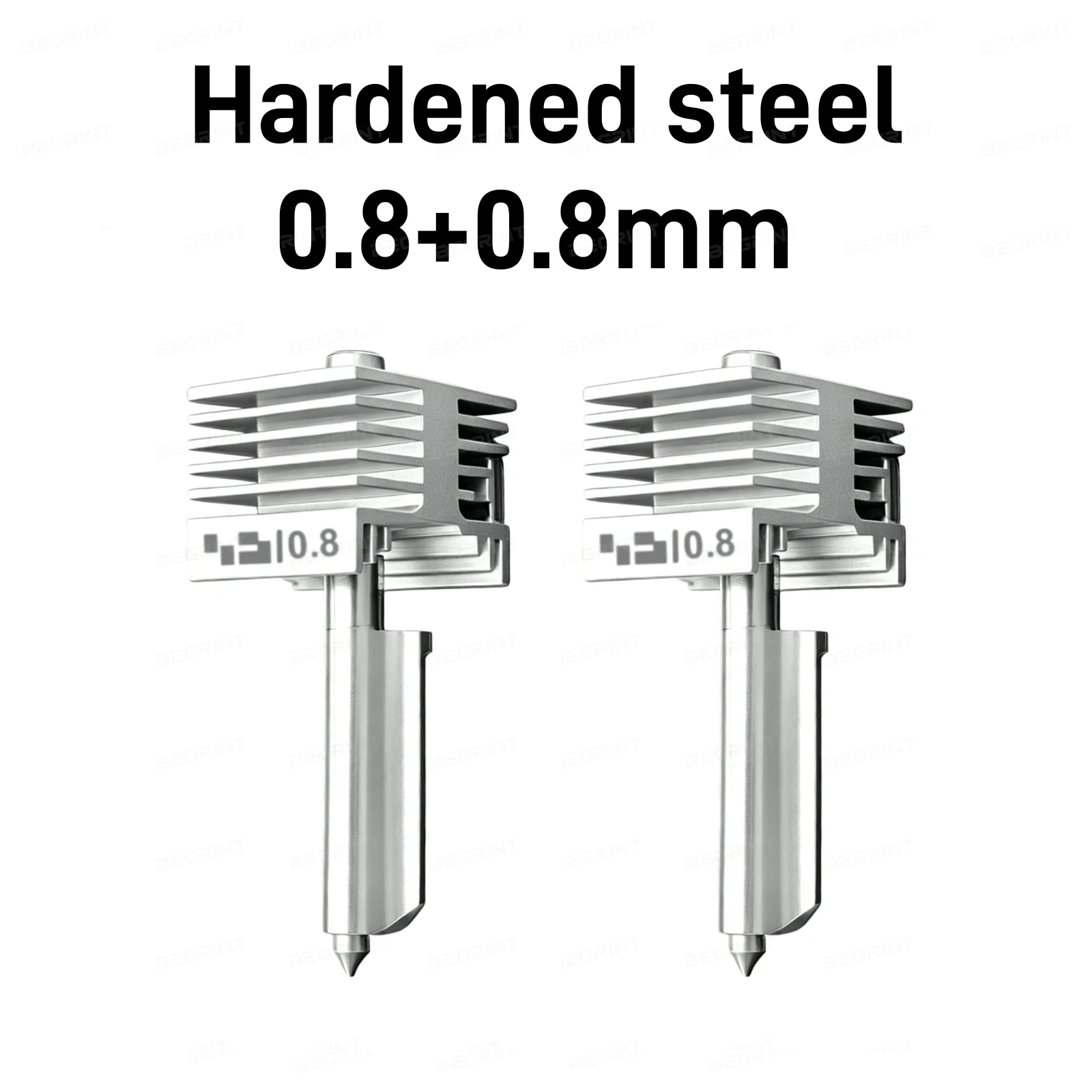 Hochpräzise gehärtete Stahldüse P2S X2D Hotend 0,2/0,4/0,6/0,8 mm integrierte Struktur für Bambu Lab H2C H2S H2D 3D-Drucker